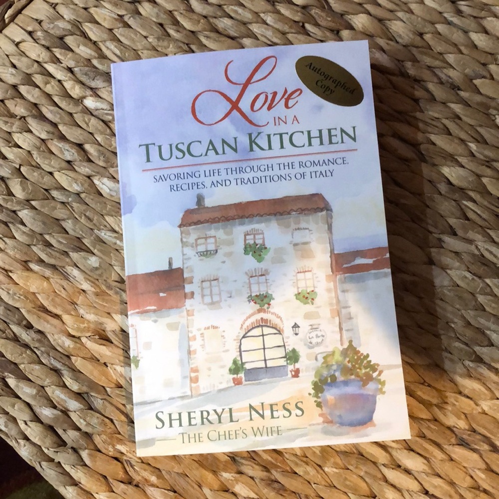 Love in a Tuscan Kitchen Book. Signed Copy. New